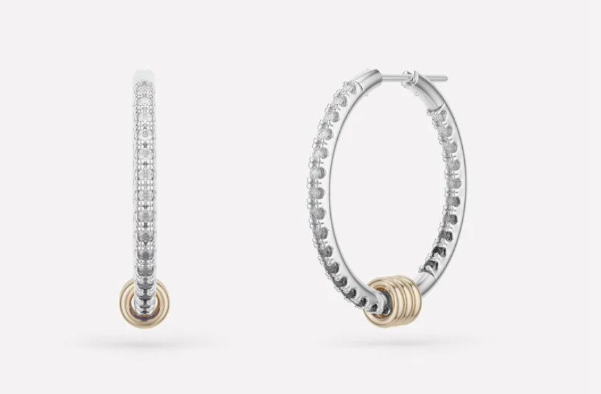 Gilded Sapphire Ombré Hoops