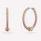 Gilded Sapphire Ombré Hoops