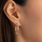 Gilded Sapphire Ombré Hoops