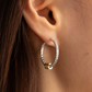 Gilded Sapphire Ombré Hoops