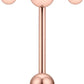 5/8in(16mm) L, 14G Tongue Piercing Barbells Multicolor Surgical Stainless Steel Long Nipple Piercing Barbells Body Jewelry for Women