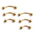 3prs(6pcs) Surgical Steel Tiny Curved Eyebrow Ear Navel Belly Lip Ring Barbell Piercing Jewelry 20g 6mm/8mm/10mm