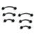 3prs(6pcs) Surgical Steel Tiny Curved Eyebrow Ear Navel Belly Lip Ring Barbell Piercing Jewelry 20g 6mm/8mm/10mm