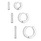 Small Huggie Hoop Earrings Set for Women, Gold Plated Hoops Stacks for Multiple Piercings, Dainty Cute Mini Lightweight Cartilage Studs Trendy Jewelry Gift