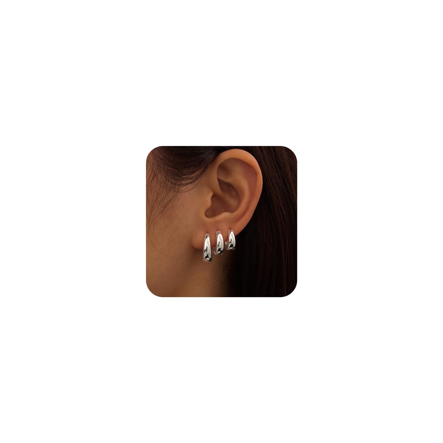 Small Huggie Hoop Earrings Set for Women, Gold Plated Hoops Stacks for Multiple Piercings, Dainty Cute Mini Lightweight Cartilage Studs Trendy Jewelry Gift