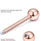 5/8in(16mm) L, 14G Tongue Piercing Barbells Multicolor Surgical Stainless Steel Long Nipple Piercing Barbells Body Jewelry for Women