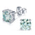 1/2/3ct Moissanite Stud Earrings for Women 925 Sterling Silver Hypoallergenic Butterfly Back 1 Pair DEF Color Lab Created Brilliant Round Moissanite Earrings