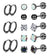 Jstyle Surgical Steel Earrings for Sensitive Ears Hypoallergenic 20G Stainless Steel Stud Hoop Earrings for Women Men Small Opal Ball CZ Surgical Steel Flat Back Earrings Cartilage Earrings Hoop Stud