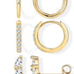 Small Huggie Hoop Earrings Set for Women, Gold Plated Hoops Stacks for Multiple Piercings, Dainty Cute Mini Lightweight Cartilage Studs Trendy Jewelry Gift