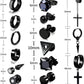 15 Pairs Earrings for Men, Stainless Steel Earrings Stud Kit for Men Women Fashion Piercing Jewelry Cross Dangle Hoop Earrings Set