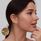 6 Pairs 14K Gold Plated Stud Earrings for Women, Hypoallergenic Cartilage Earrings for Multiple Piercing, Dainty Small Stackable Earrings Set for Jewelry Gift
