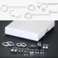 Surgical Steel Flat Back Earrings Set for Multiple Piercing Sensitive Ears,Sterling Silver Hypoallergenic Small Cartilage Huggie Hoop Earrings Titanium Tiny CZ Pearl Opal Stud Earrings for Women