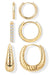 Small Huggie Hoop Earrings Set for Women, Gold Plated Hoops Stacks for Multiple Piercings, Dainty Cute Mini Lightweight Cartilage Studs Trendy Jewelry Gift