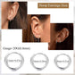Jstyle Surgical Steel Earrings for Sensitive Ears Hypoallergenic 20G Stainless Steel Stud Hoop Earrings for Women Men Small Opal Ball CZ Surgical Steel Flat Back Earrings Cartilage Earrings Hoop Stud