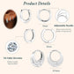 Small Huggie Hoop Earrings Set for Women, Gold Plated Hoops Stacks for Multiple Piercings, Dainty Cute Mini Lightweight Cartilage Studs Trendy Jewelry Gift