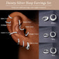 Small Huggie Hoop Earrings Set for Women, Gold Plated Hoops Stacks for Multiple Piercings, Dainty Cute Mini Lightweight Cartilage Studs Trendy Jewelry Gift