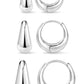 Small Huggie Hoop Earrings Set for Women, Gold Plated Hoops Stacks for Multiple Piercings, Dainty Cute Mini Lightweight Cartilage Studs Trendy Jewelry Gift