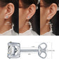 1/2/3ct Moissanite Stud Earrings for Women 925 Sterling Silver Hypoallergenic Butterfly Back 1 Pair DEF Color Lab Created Brilliant Round Moissanite Earrings