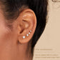 5 Pairs 14K Gold Plated Stud Earrings for Women, Hypoallergenic Earring Sets for Multiple Piercing, Premium Cubic Zirconia Studs Earrings for Women