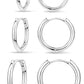 Small Huggie Hoop Earrings Set for Women, Gold Plated Hoops Stacks for Multiple Piercings, Dainty Cute Mini Lightweight Cartilage Studs Trendy Jewelry Gift