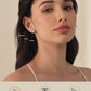 5 Pairs 14K Gold Plated Stud Earrings for Women, Hypoallergenic Earring Sets for Multiple Piercing, Premium Cubic Zirconia Studs Earrings for Women