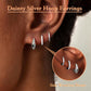 Small Huggie Hoop Earrings Set for Women, Gold Plated Hoops Stacks for Multiple Piercings, Dainty Cute Mini Lightweight Cartilage Studs Trendy Jewelry Gift