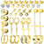 15 Pairs Earrings for Men, Stainless Steel Earrings Stud Kit for Men Women Fashion Piercing Jewelry Cross Dangle Hoop Earrings Set