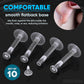 Clear Piercing Retainers, Flat Push-In Plastic Studs for Sports Work School and Medical Use, Suitable for Ear Cartilage Helix Tragus Lip Medusa Monroe, 16G 18G