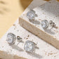 18K Gold Plated Halo Stud Earrings 925 Sterling Silver Cubic Zirconia Stud Earrings Round Square Diamonique Stud Earrings Set for Women Men
